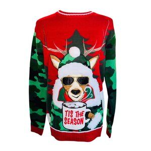 Celebrate Together Ugly Christmas Sweater Deer Camo Tis The Season Small Holiday